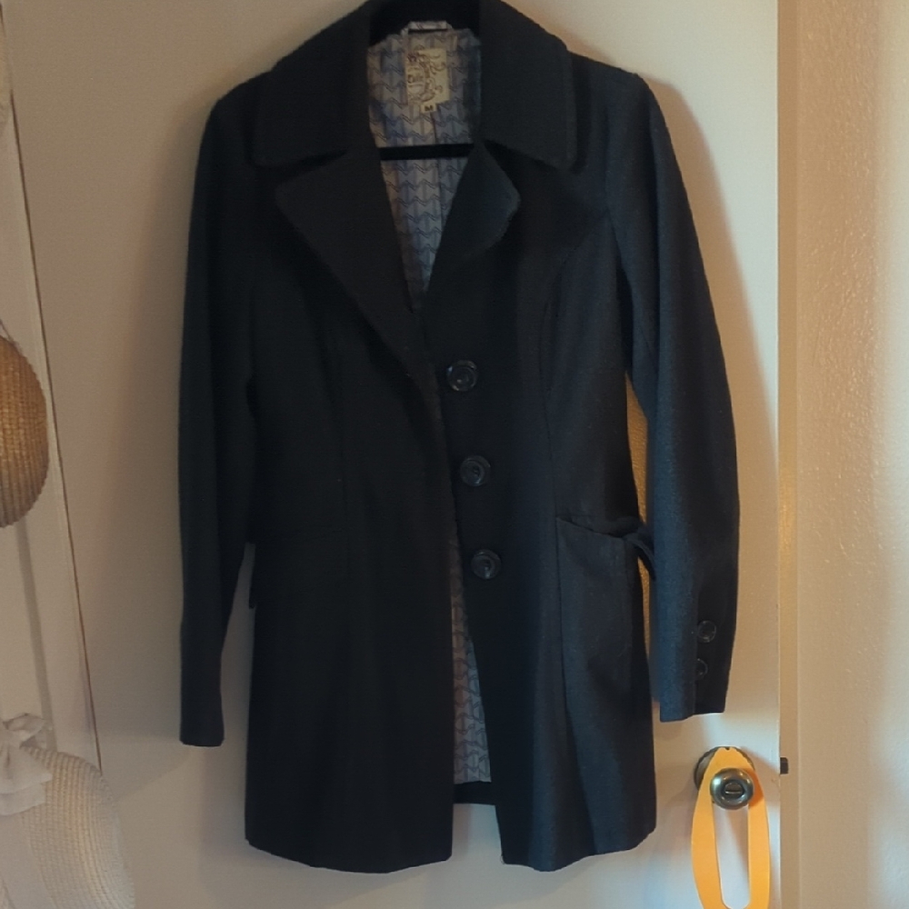 Grey Button-Up Coat